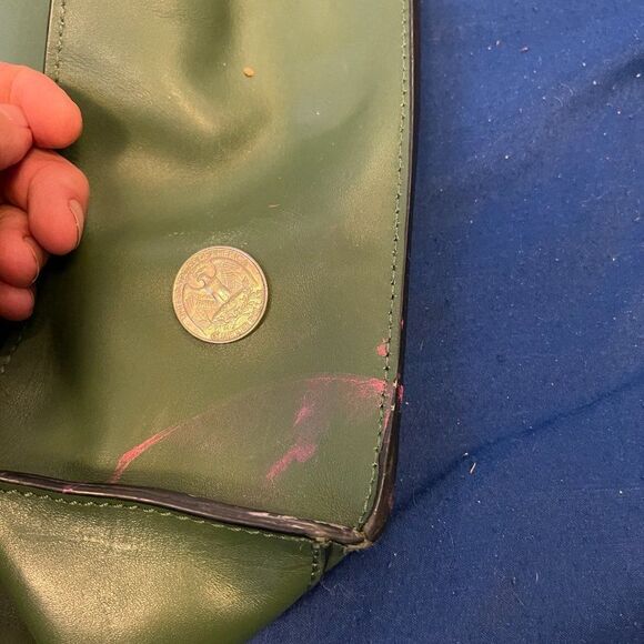 Kate Spade Saturday- Green Leather - Tote Shoulder & Handbag - Picture 7 of 8